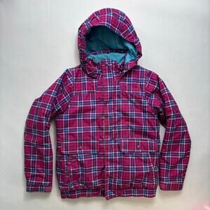 Burton Dryride Hooded Ski Jacket Large 14/16 Snowboard Snow Youth Coat Outdoors